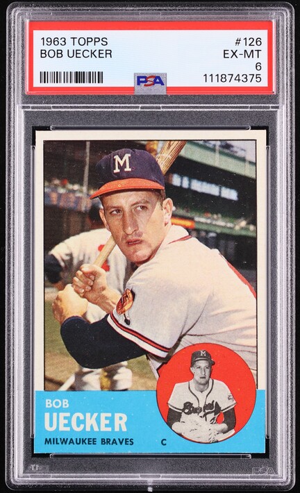 1963 Topps Bob Uecker #126 PSA 6 EXMT