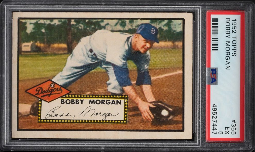 1952 Topps Bobby Morgan #355 PSA 5 EX