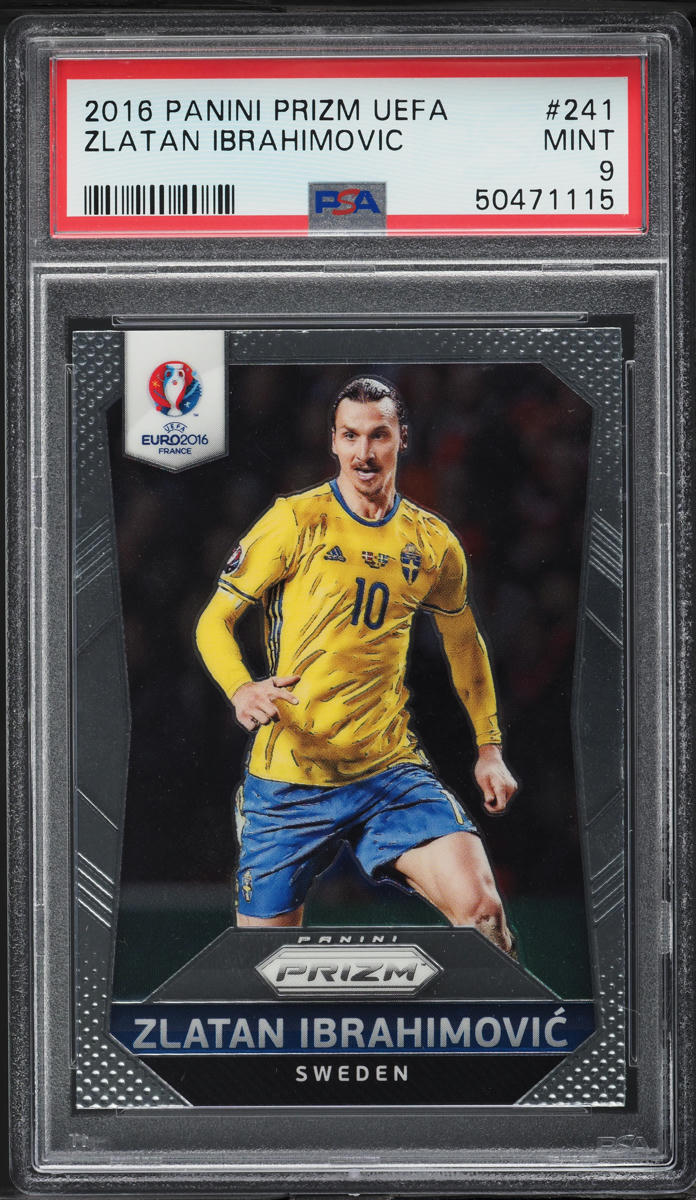 2016 Panini Prizm UEFA Zlatan Ibrahimovic #241 PSA 9 MINT