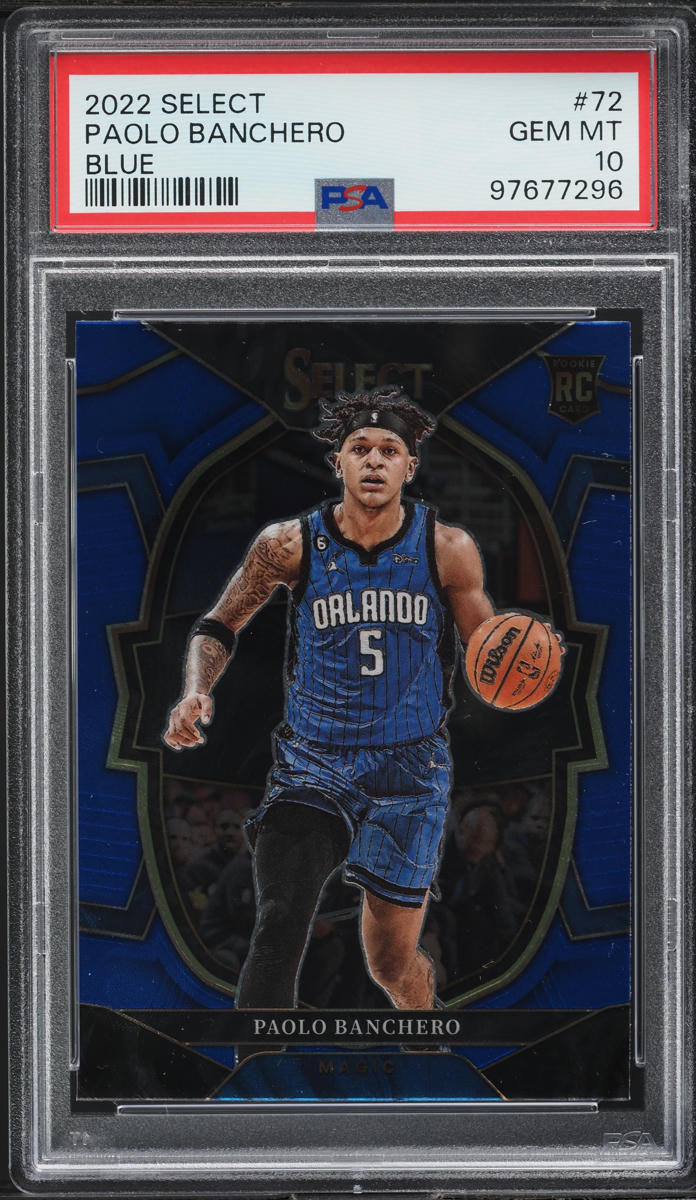 2022 Select Concourse Blue Prizm Paolo Banchero ROOKIE #72 PSA 10 GEM MINT