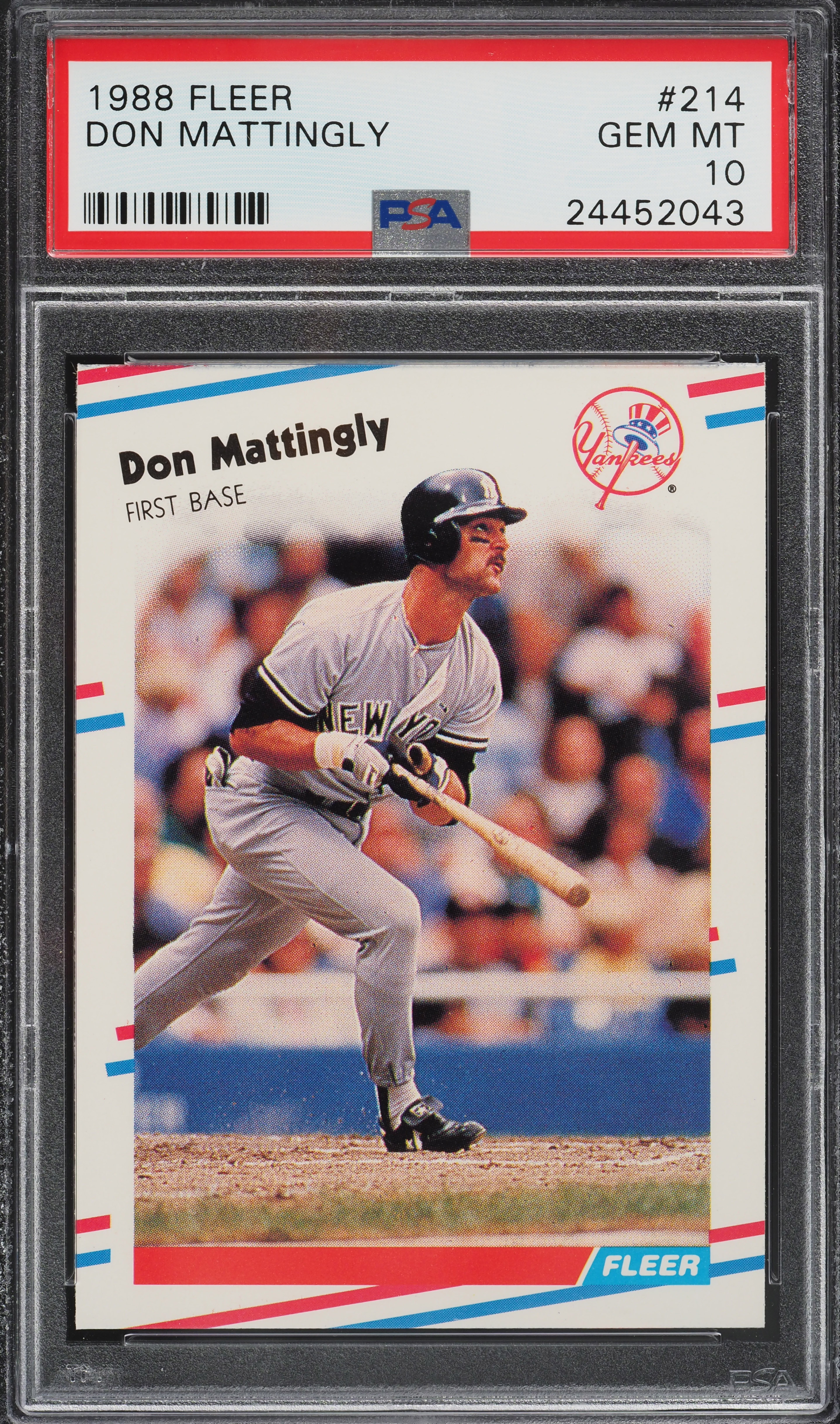 1988 Fleer Don Mattingly #214 PSA 10 GEM MINT