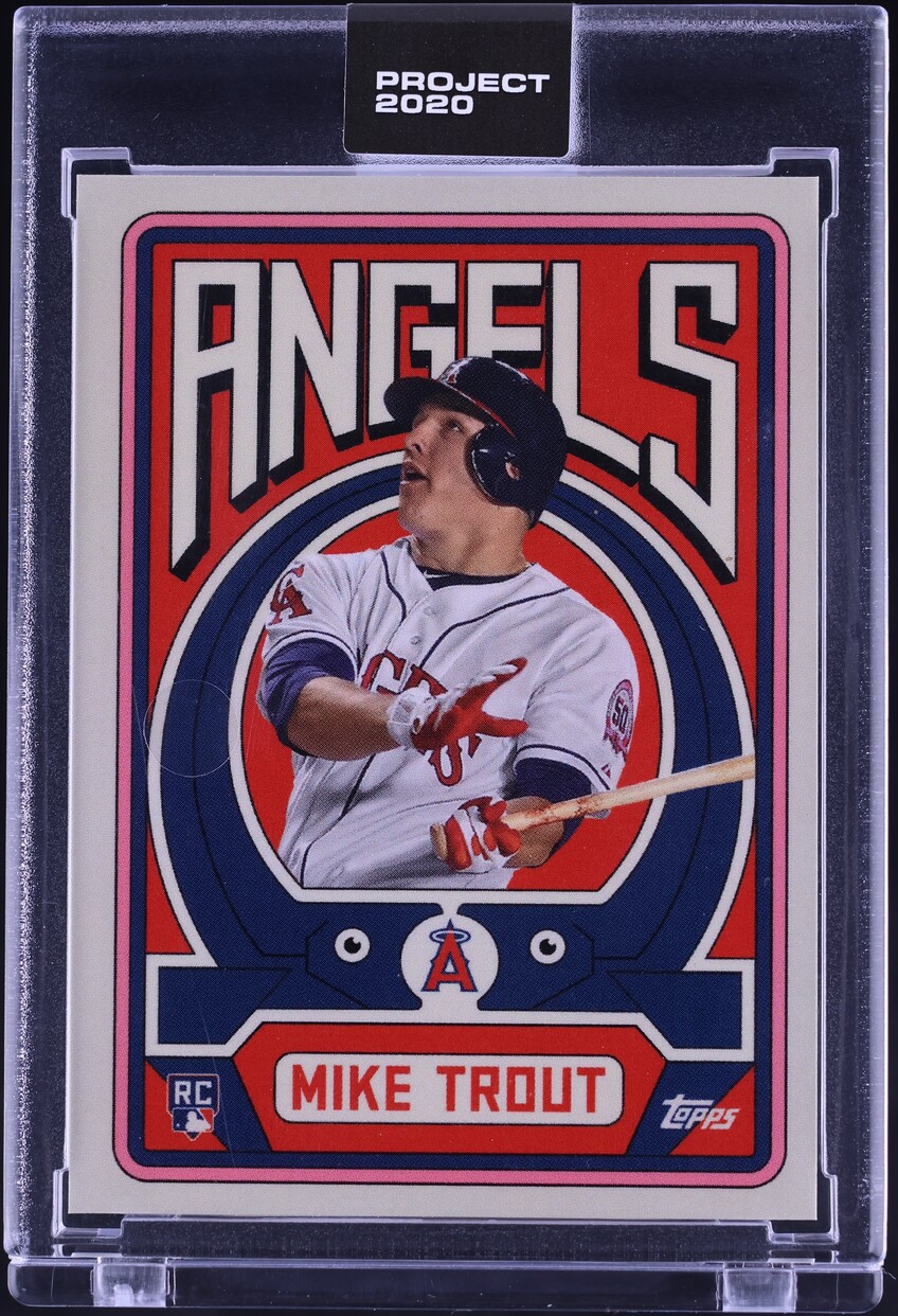 2020 Topps Project 2020 By Grotesk Mike Trout #187