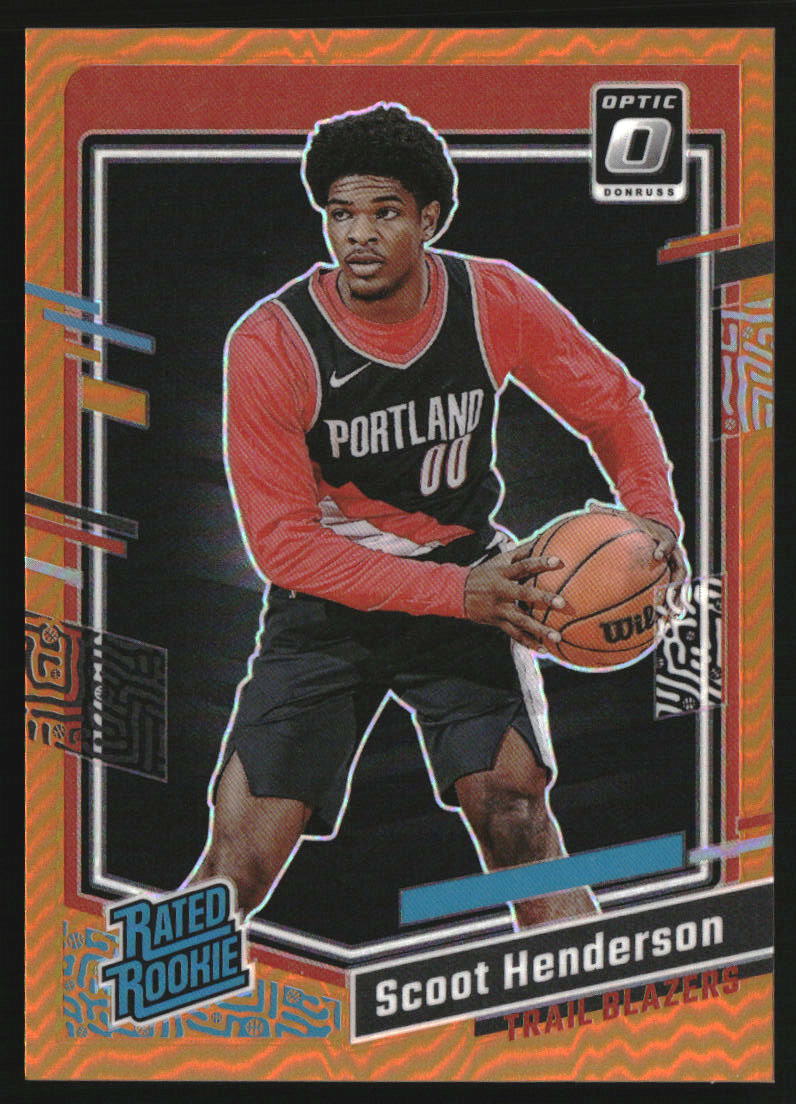 2023-24 Donruss Optic Orange #239 Scoot Henderson RR RC Rookie /199