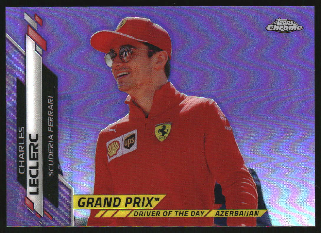 2020 Topps Chrome Formula 1 Purple Refractors #157 Charles Leclerc /399