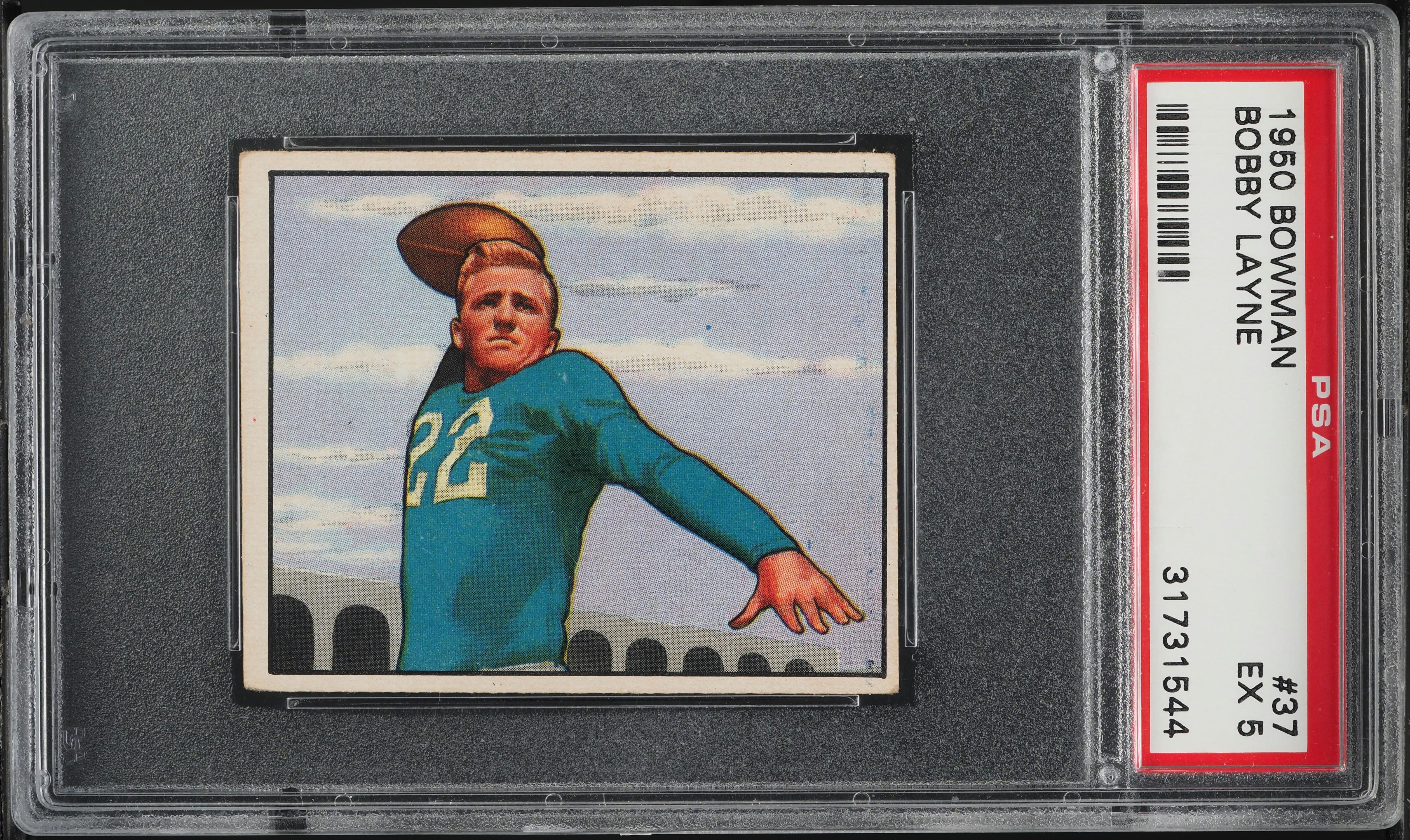 1950 Bowman Bobby Layne #37 PSA 5 EX