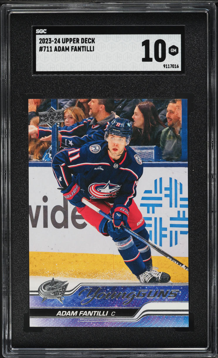 2023 Upper Deck Young Guns Adam Fantilli ROOKIE #711 SGC 10 GEM MINT