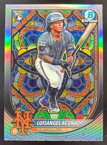 2025 Bowman Chrome Etched In Glass Variation #32 Luisangel Acuna RC