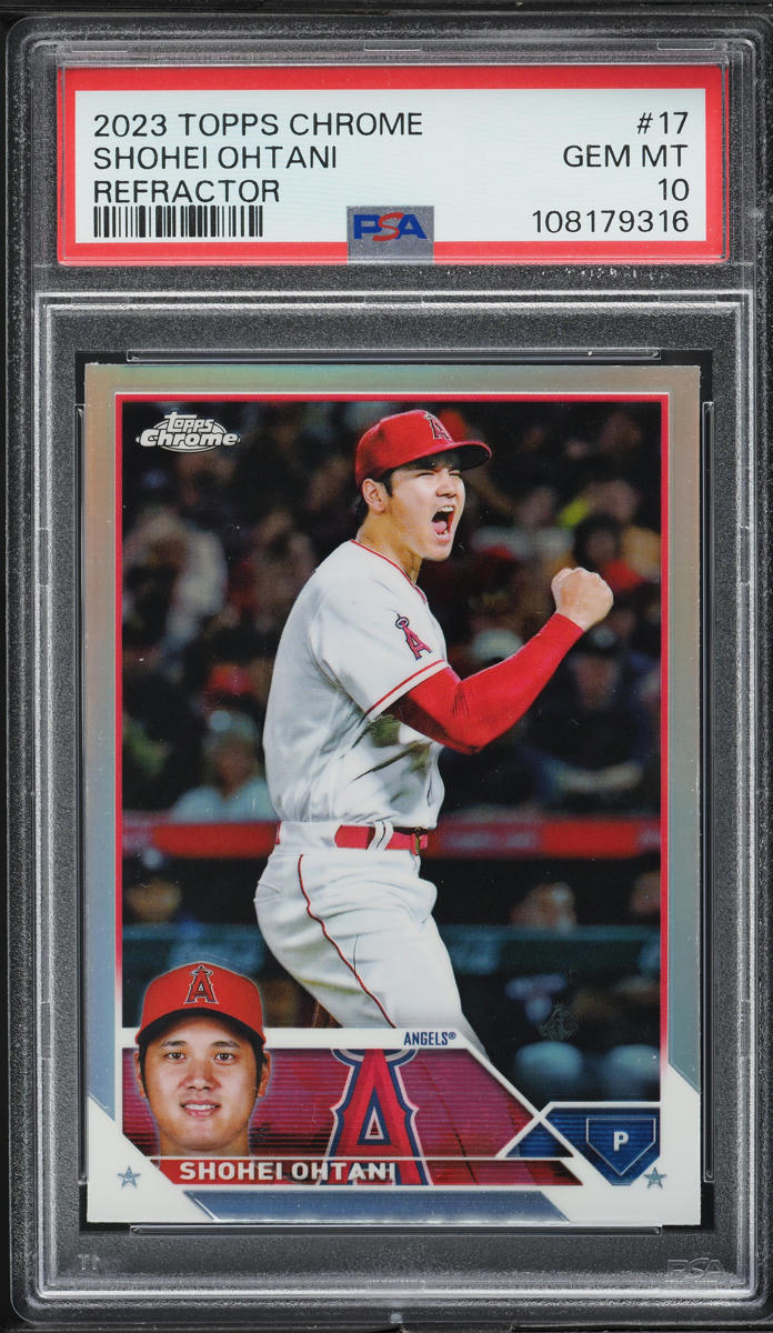 2023 Topps Chrome Refractor Shohei Ohtani #17 PSA 10 GEM MINT