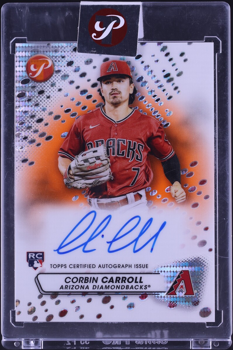 2023 Topps Pristine Orange Refractor Corbin Carroll ROOKIE AUTO /25 #PA-CC