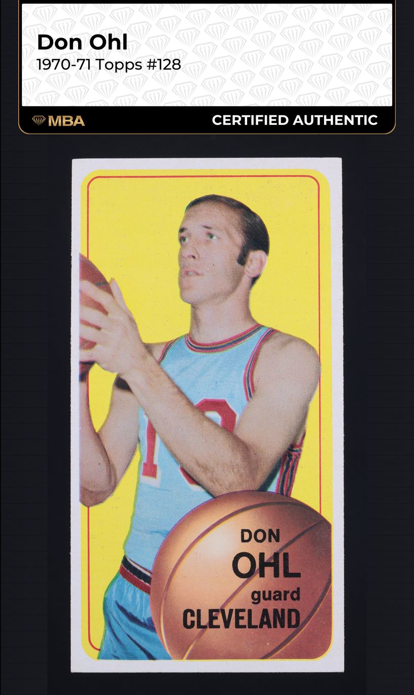 1970 Topps Basketball Don Ohl #128 MBA AUTH