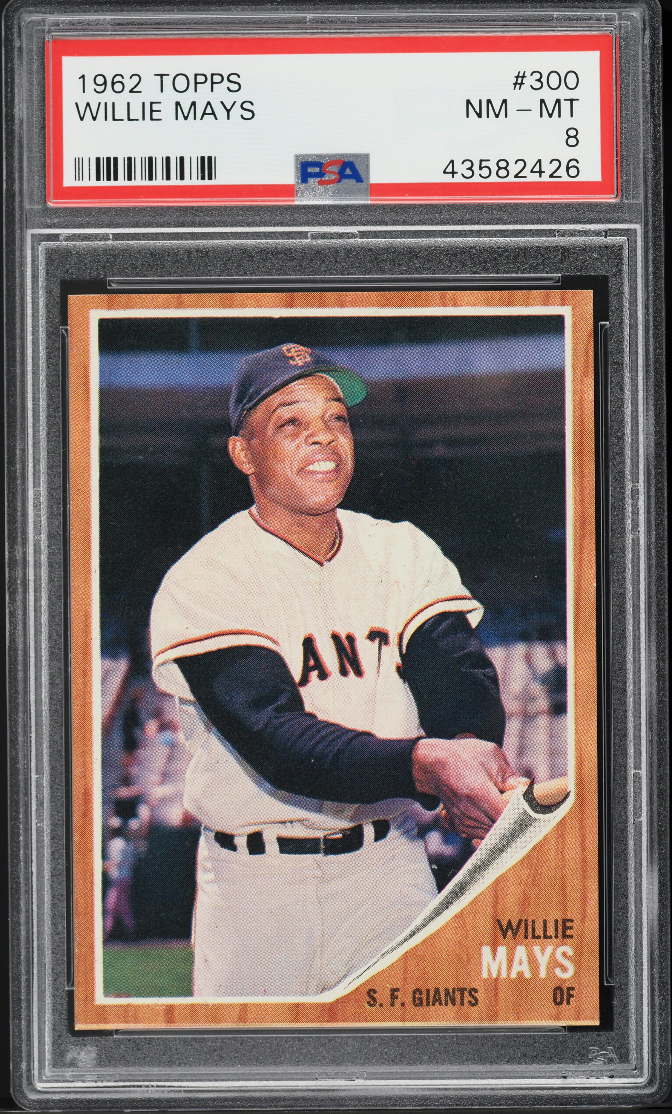 1962 Topps Willie Mays #300 PSA 8 NM-MT