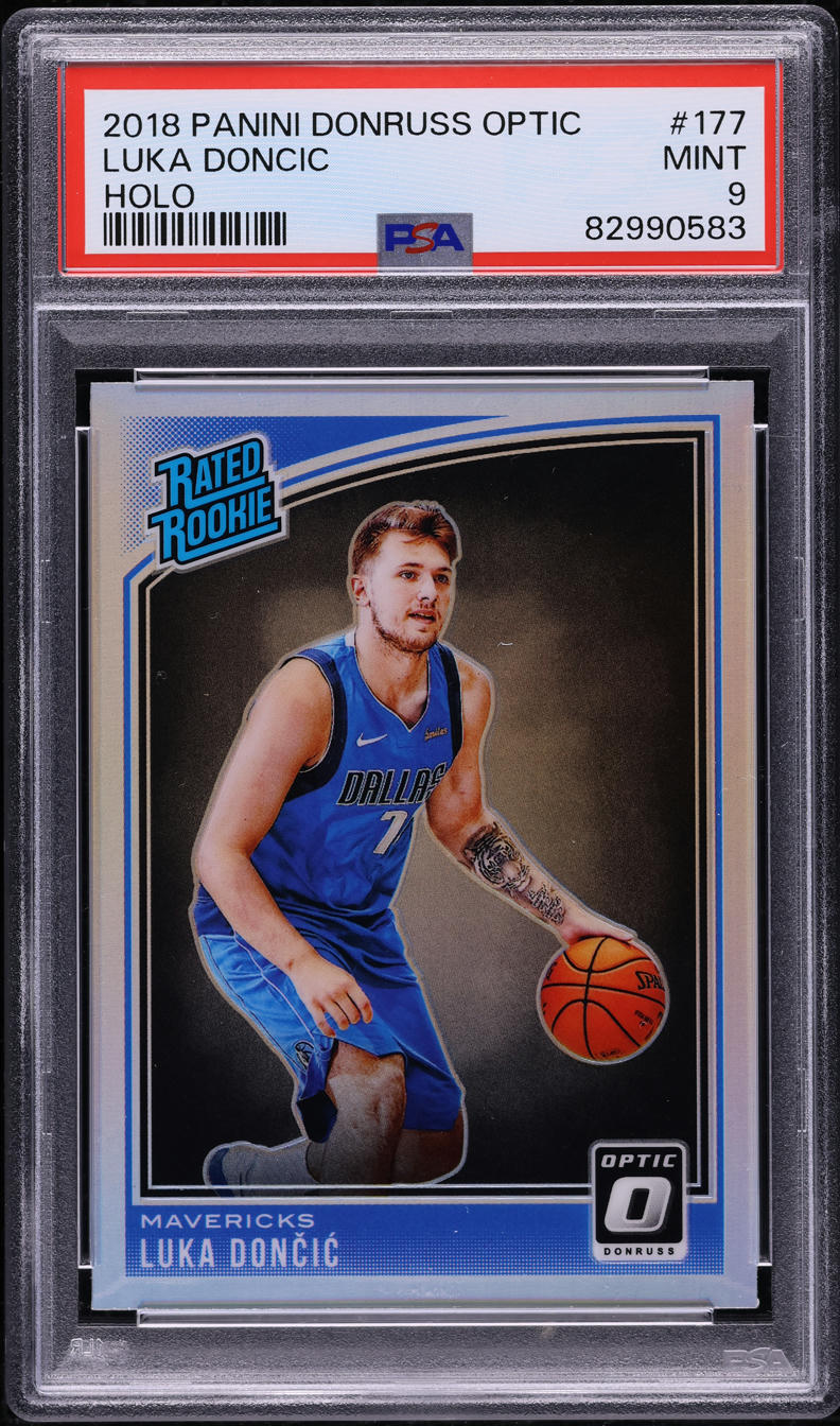 2018 Donruss Optic Holo Luka Doncic ROOKIE #177 PSA 9 MINT