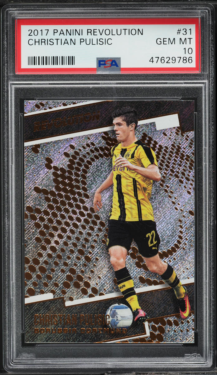 2017 Panini Revolution Christian Pulisic ROOKIE #31 PSA 10 GEM MINT