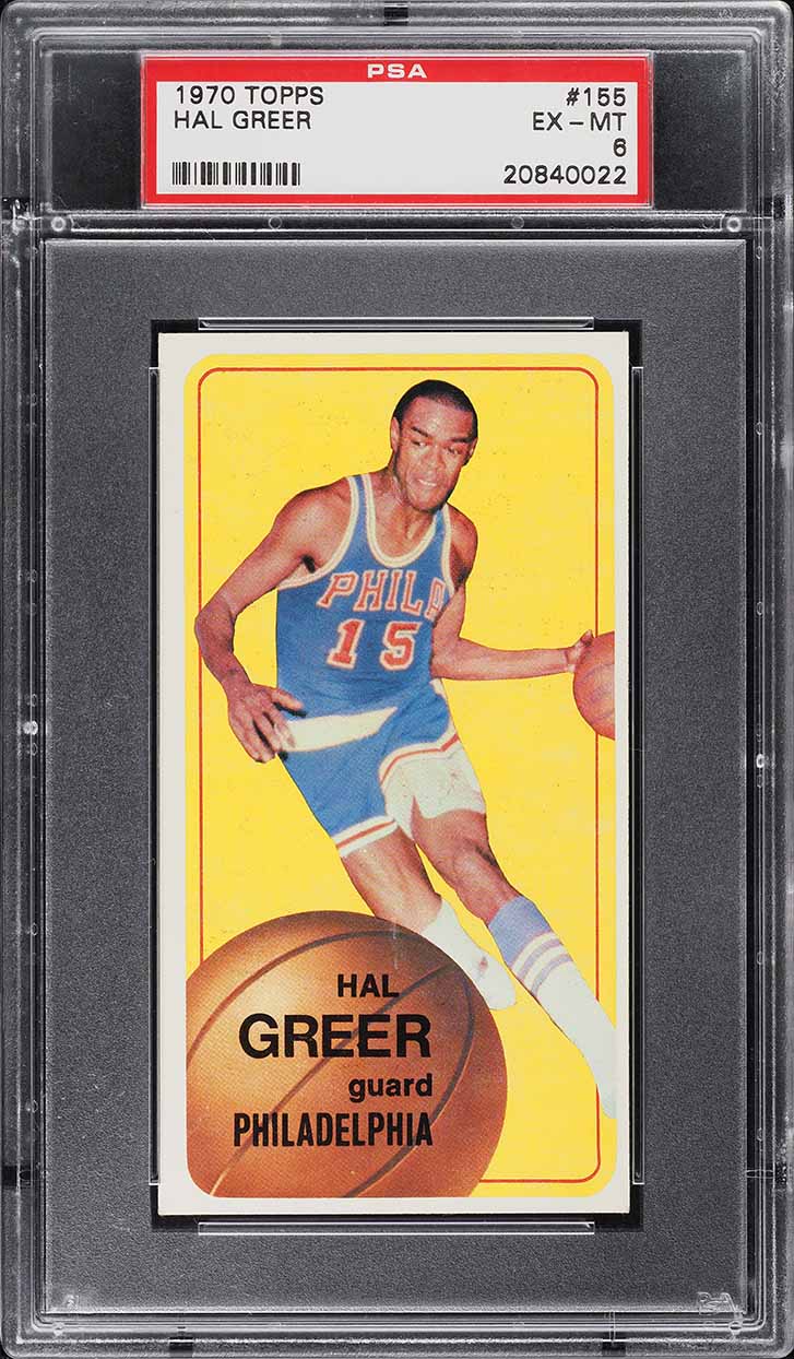 1970 Topps Basketball Hal Greer #155 PSA 6 EXMT