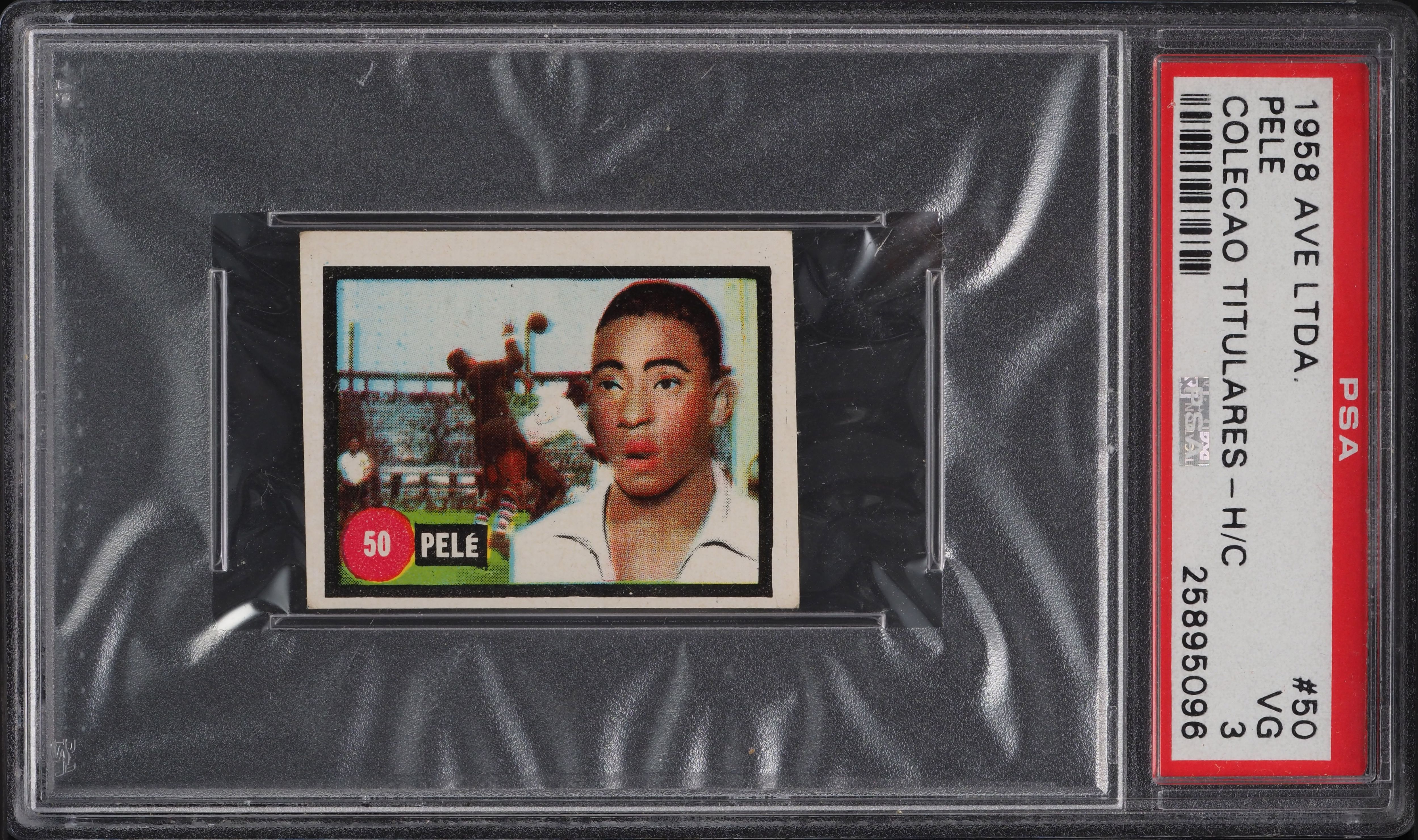 1958 Ave Colecao Titulares Soccer Pele ROOKIE #50 PSA 3 VG