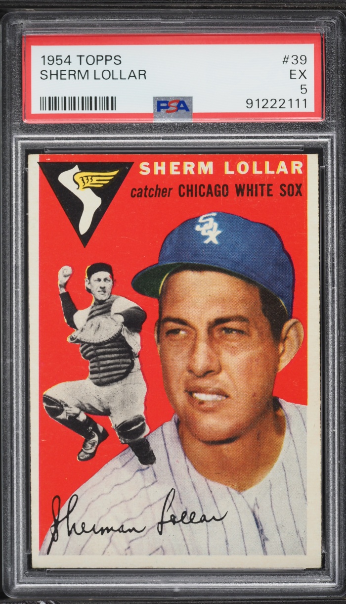 1954 Topps Sherm Lollar #39 PSA 5 EX