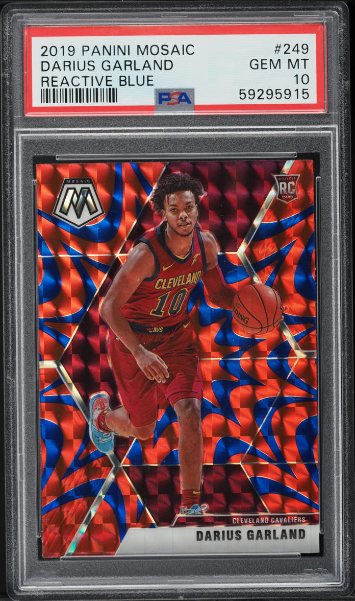 2019 Panini Mosaic Reactive Blue Darius Garland ROOKIE #249 PSA 10 GEM MINT