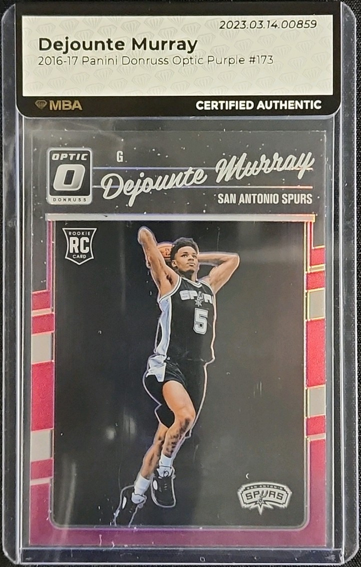 2016 Donruss Optic Purple Dejounte Murray ROOKIE #173 MBA AUTH