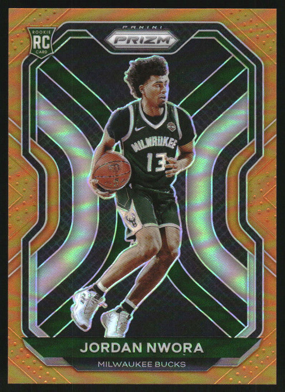 2020-21 Panini Prizm Prizms Orange #273 Jordan Nwora RC /49