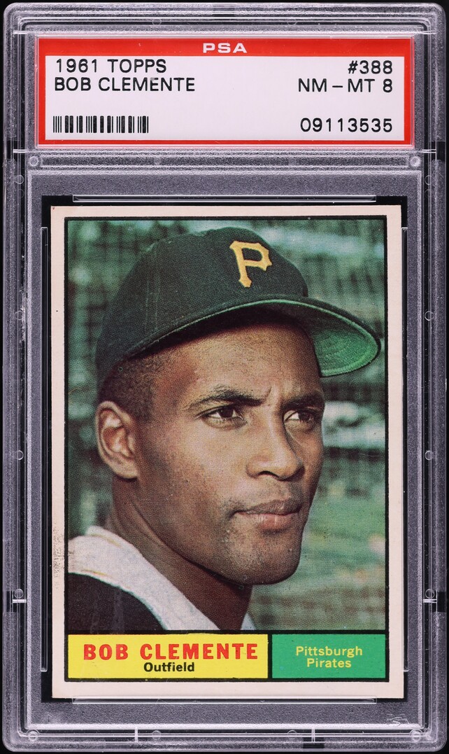 1961 Topps Roberto Clemente #388 PSA 8 NM-MT