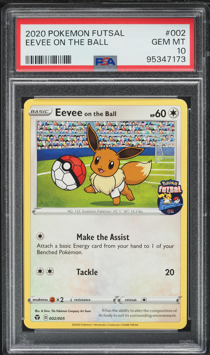 2020 Pokemon Sword & Shield Futsal Eevee On The Ball #2 PSA 10 GEM MINT