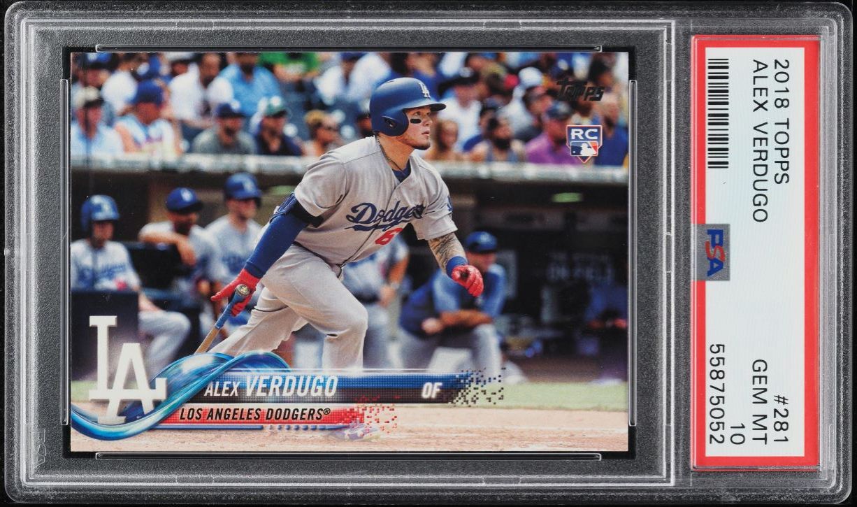 2018 Topps Alex Verdugo ROOKIE #281 PSA 10 GEM MINT