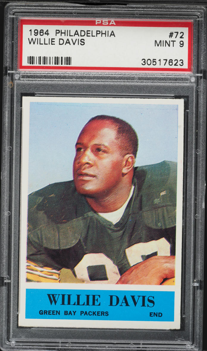 1964 Philadelphia Willie Davis ROOKIE #72 PSA 9 MINT