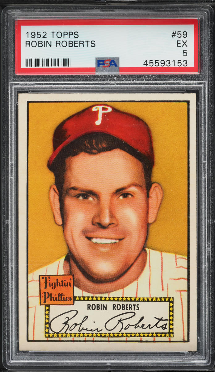 1952 Topps Robin Roberts #59 PSA 5 EX