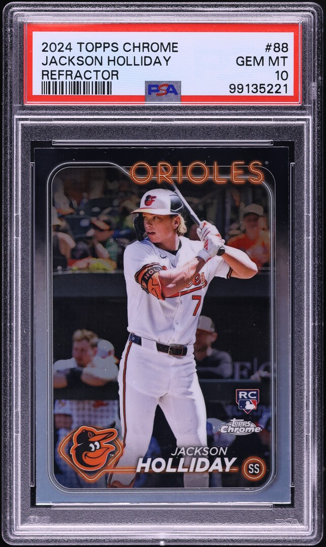 2024 Topps Chrome Refractor Jackson Holliday ROOKIE #88 PSA 10 GEM MINT