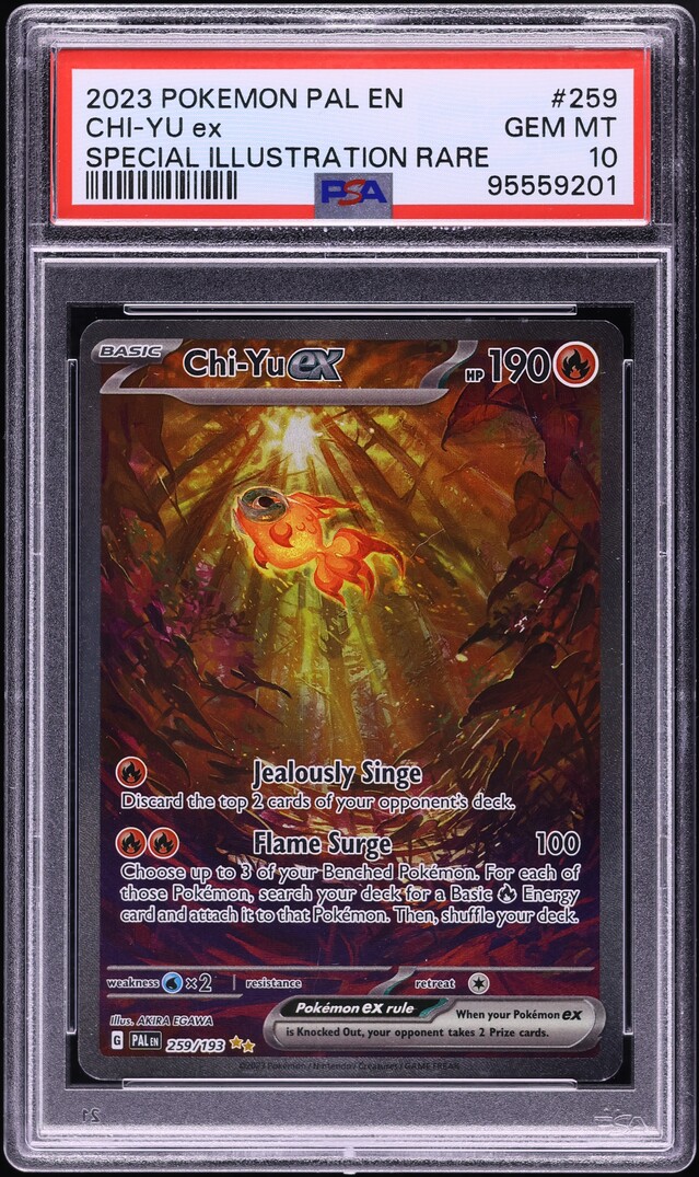 2023 Pokemon Scarlet & Violet Paldea Evolved SIR Chi-Yu EX #259 PSA 10 GEM MINT