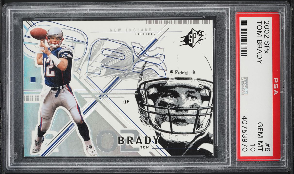 2002 SPx Football Tom Brady #6 PSA 10 GEM MINT