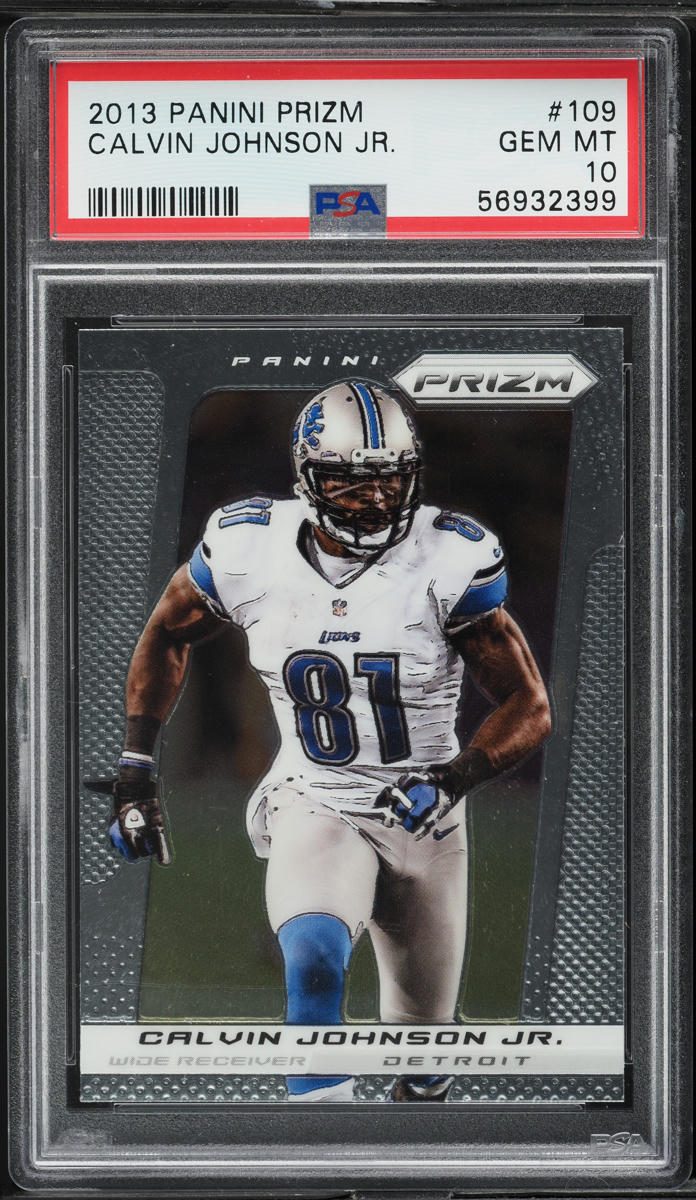 2013 Panini Prizm Calvin Johnson Jr. #109 PSA 10 GEM MINT