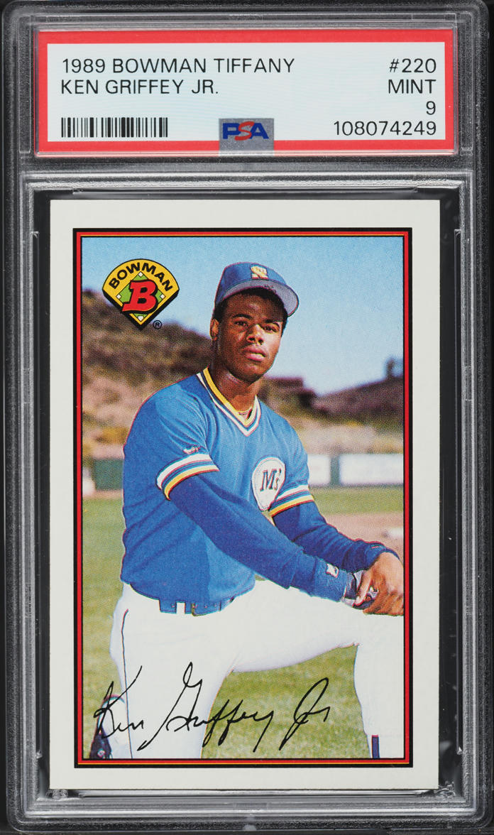 1989 Bowman Tiffany Ken Griffey Jr. ROOKIE #220 PSA 9 MINT