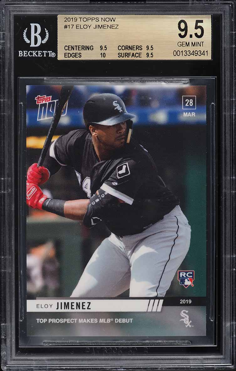 2019 Topps Now Eloy Jimenez ROOKIE /2626 #17 BGS 9.5 GEM MINT