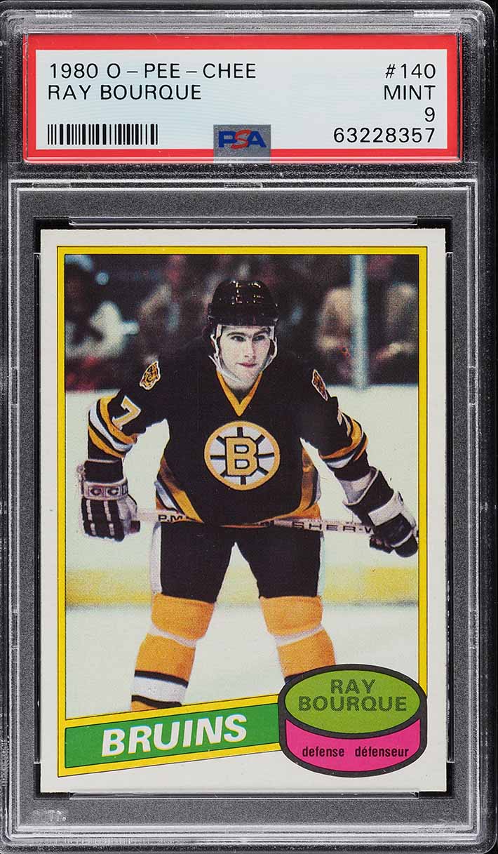 1980 O-Pee-Chee Hockey Ray Bourque ROOKIE #140 PSA 9 MINT