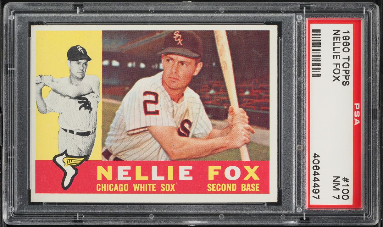 1960 Topps Nellie Fox #100 PSA 7 NRMT
