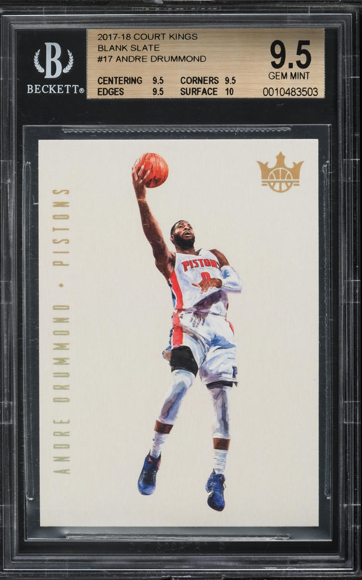 2017 Court Kings Blank Slate Andre Drummond #17 BGS 9.5 GEM MINT