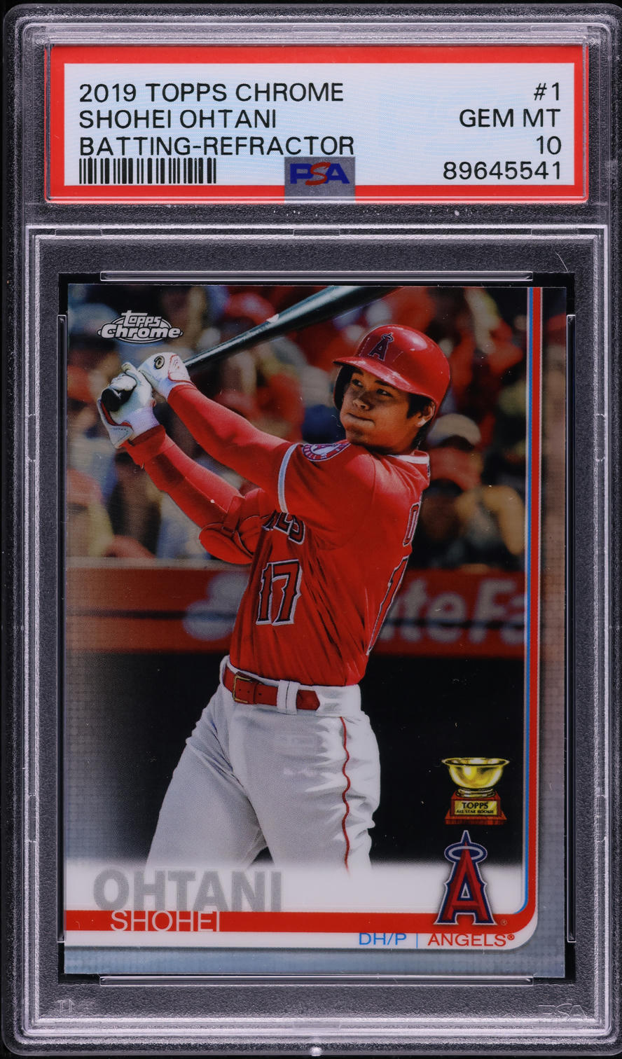 2019 Topps Chrome Batting Refractor Shohei Ohtani #1 PSA 10 GEM MINT