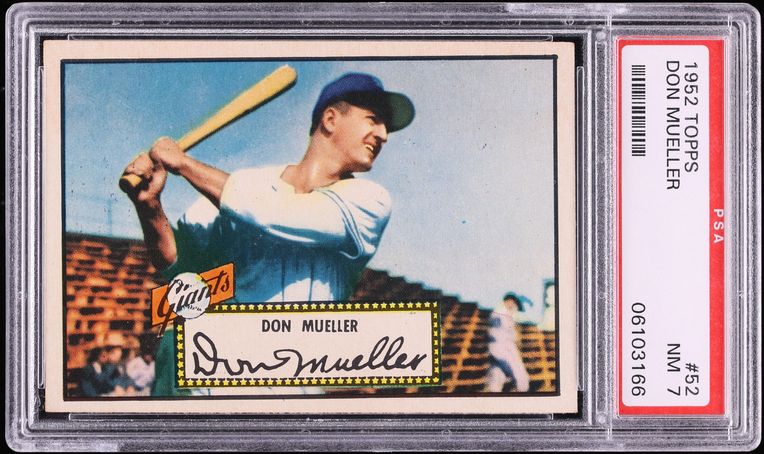 1952 Topps Don Mueller #52 PSA 7 NRMT