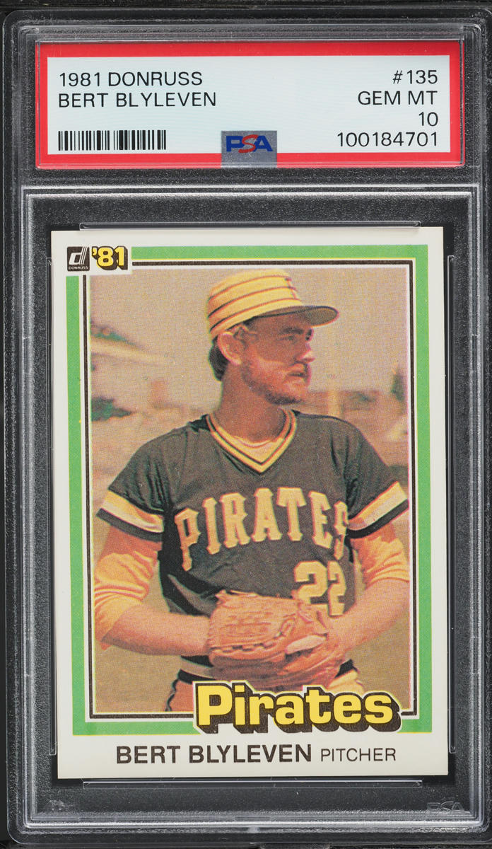 1981 Donruss Bert Blyleven #135 PSA 10 GEM MINT
