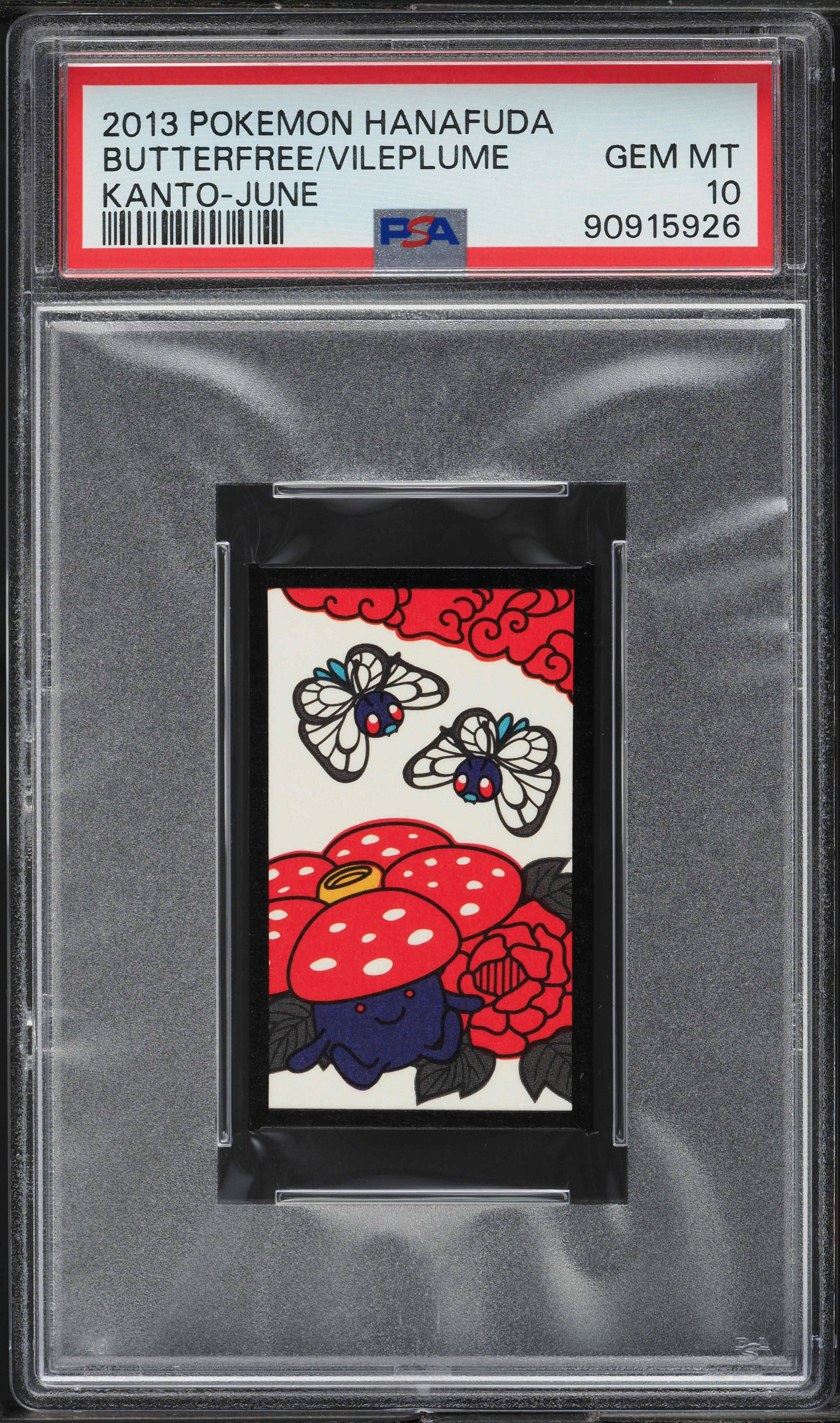 2013 Pokemon Hanafuda Kanto June Butterfree Vileplume PSA 10 GEM MINT