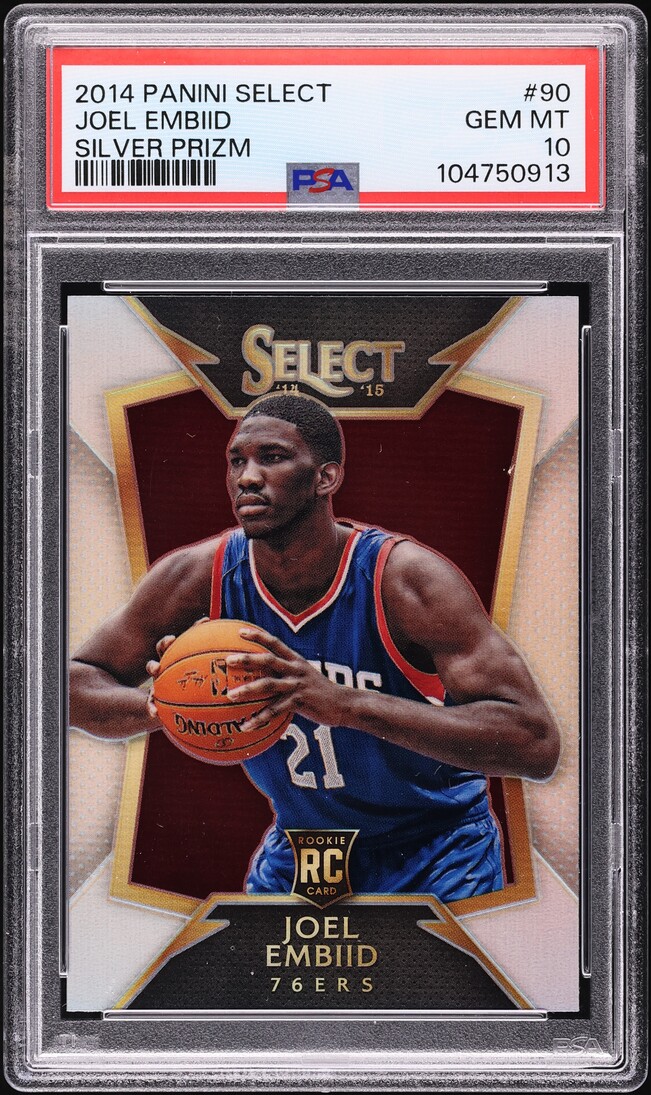 2014 Select Silver Prizm Joel Embiid ROOKIE #90 PSA 10 GEM MINT