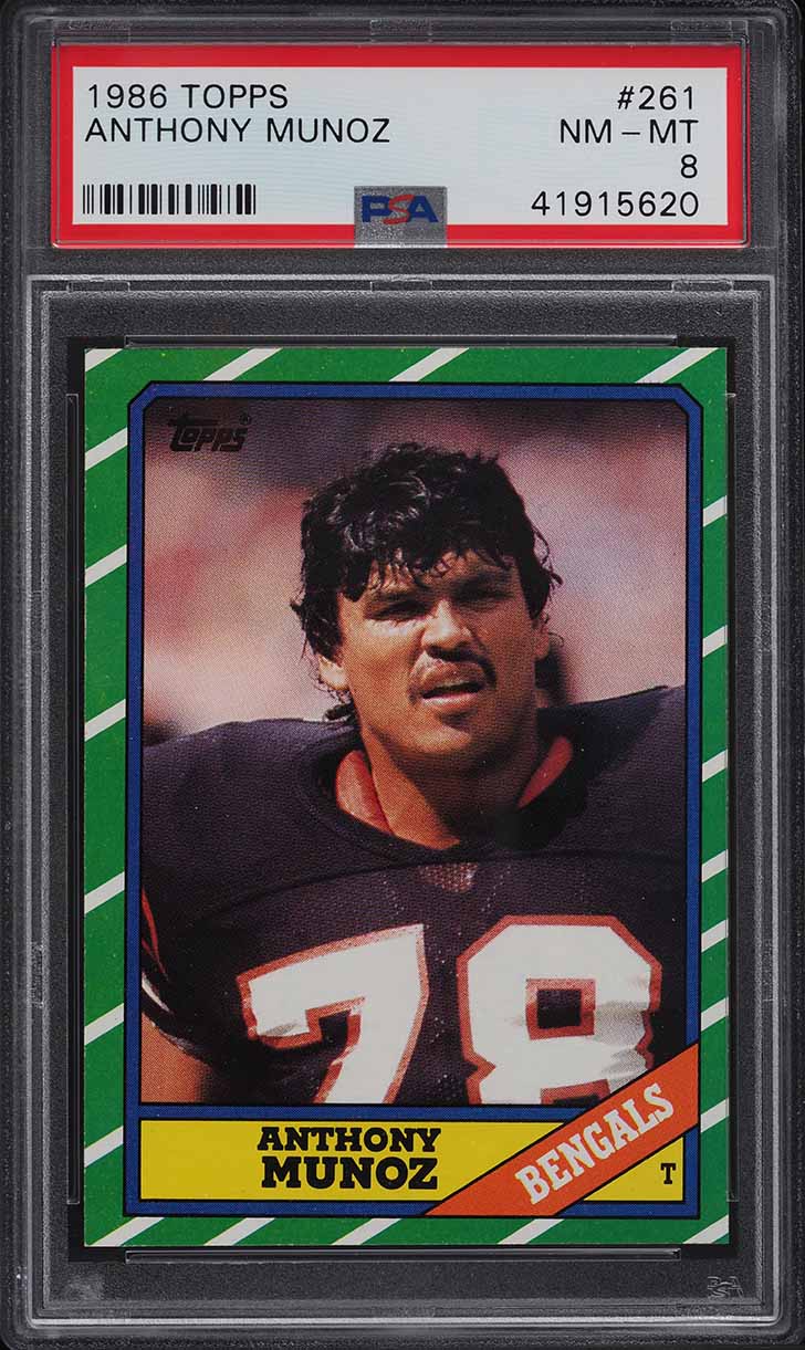 1986 Topps Football Anthony Munoz #261 PSA 8 NM-MT