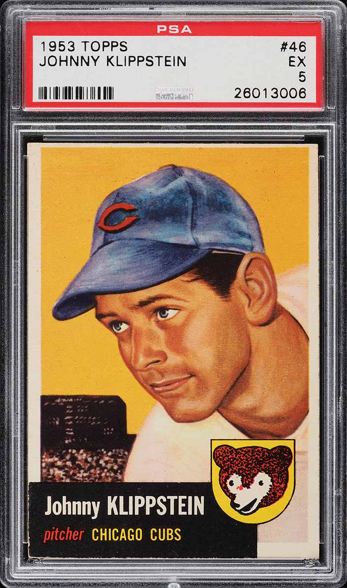 1953 Topps Johnny Klippstein #46 PSA 5 EX