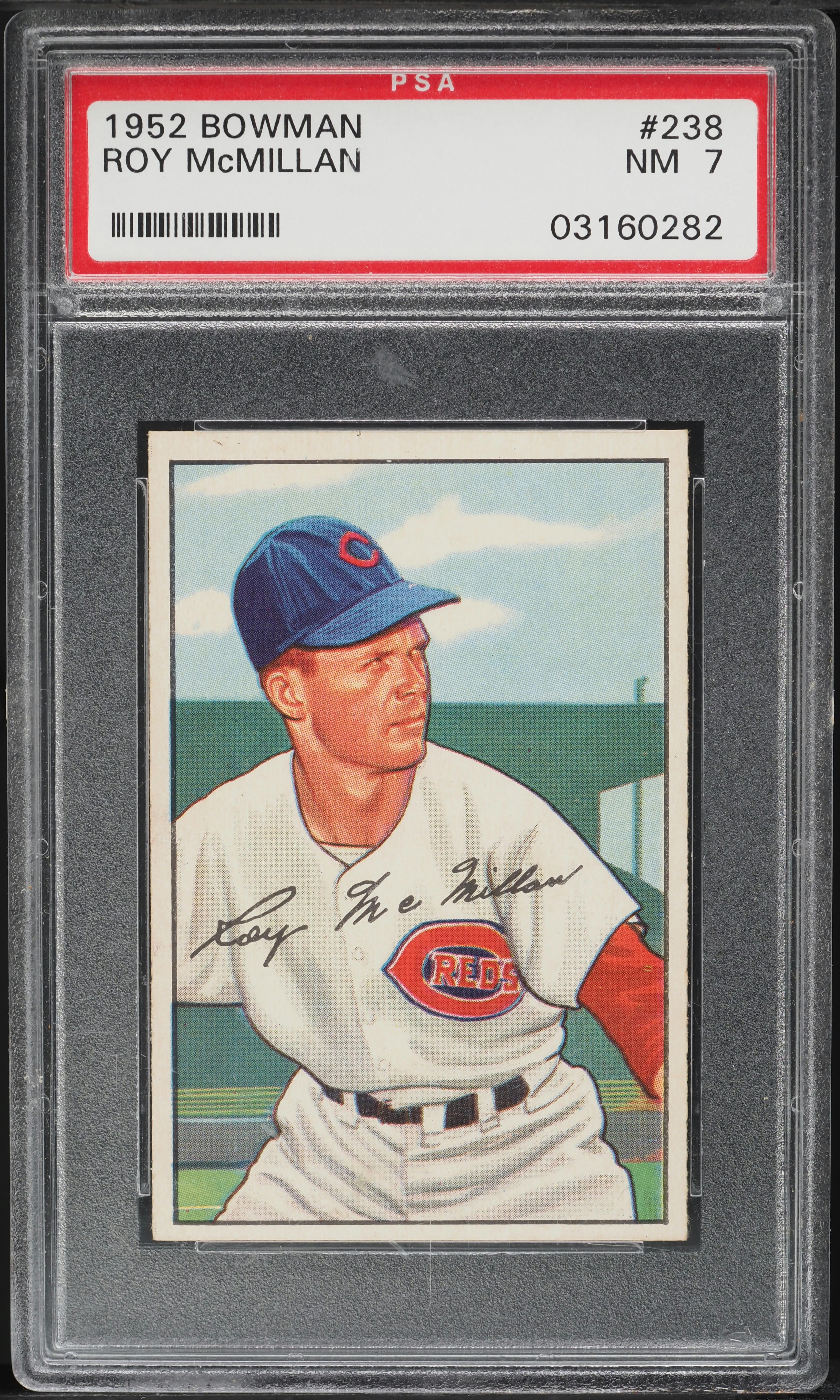 1952 Bowman Roy McMillan ROOKIE #238 PSA 7 NRMT