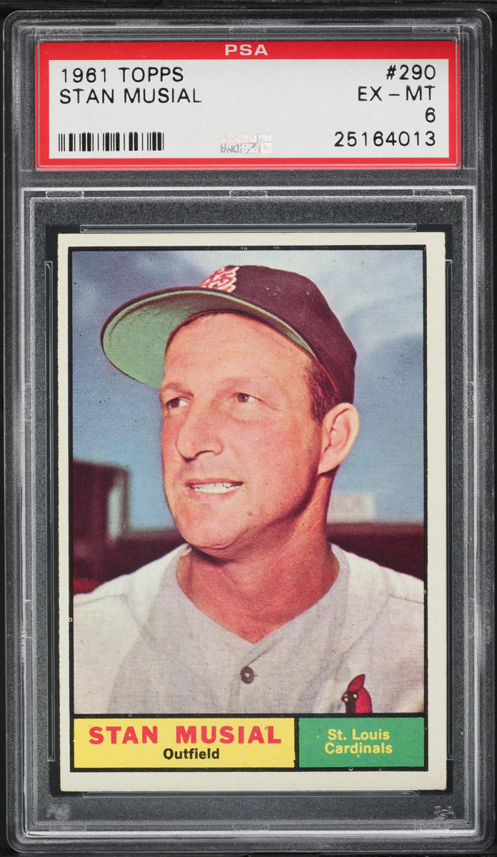 1961 Topps Stan Musial #290 PSA 6 EXMT