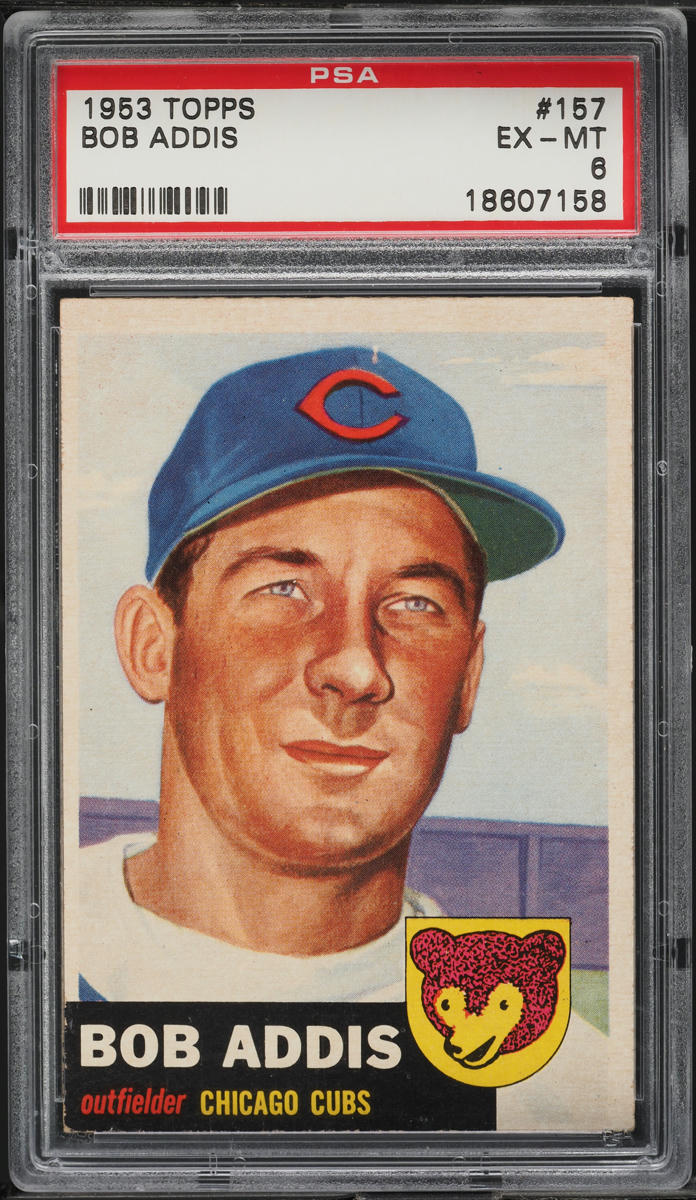 1953 Topps Bob Addis #157 PSA 6 EXMT