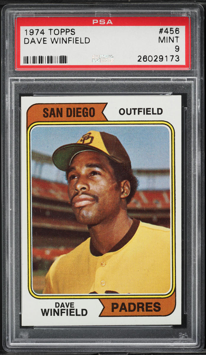 1974 Topps Dave Winfield ROOKIE #456 PSA 9 MINT