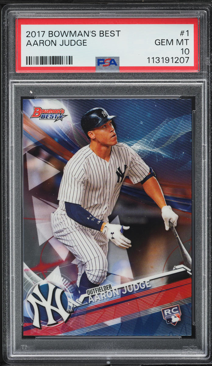 2017 Bowman's Best Aaron Judge ROOKIE #1 PSA 10 GEM MINT