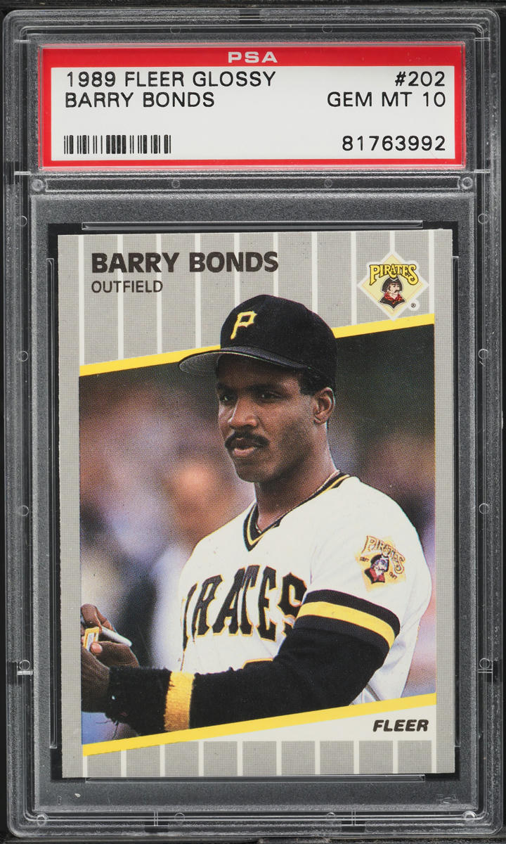 1989 Fleer Glossy Barry Bonds #202 PSA 10 GEM MINT